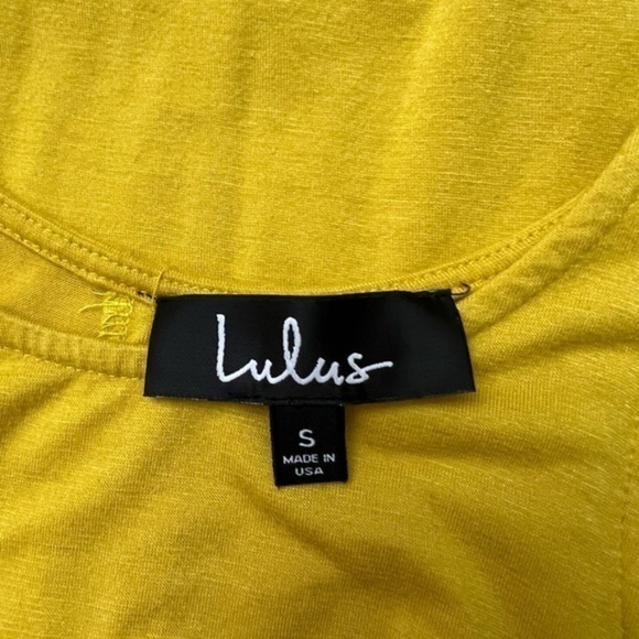 Lulu's Sunny Yellow Mini Dress/ Tunic Top - Picture 8 of 9